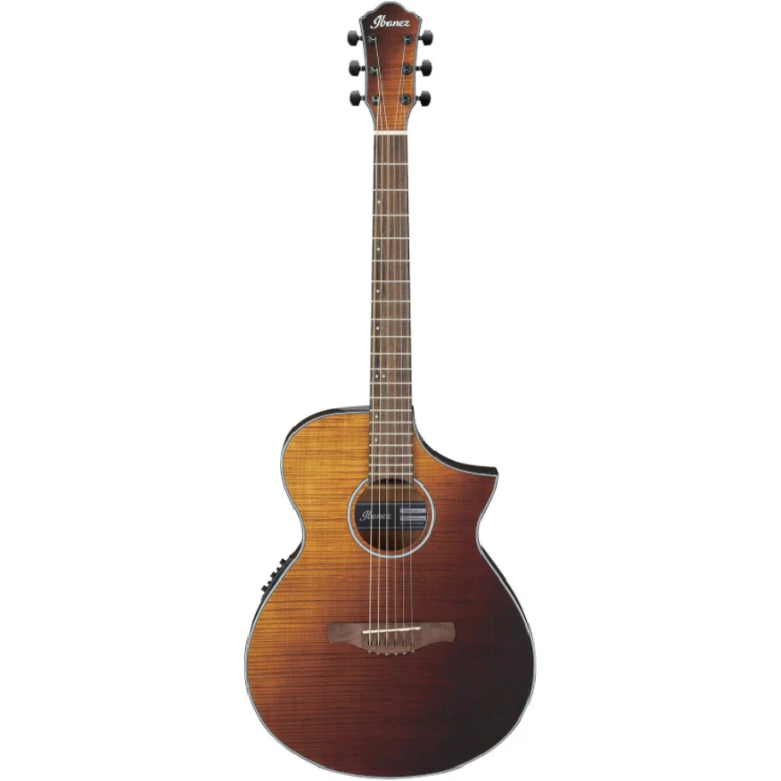 Ibanez AEWC32FMASF AEWC Acoustic-Electric Guitar, Amber Sunset Fade Gloss