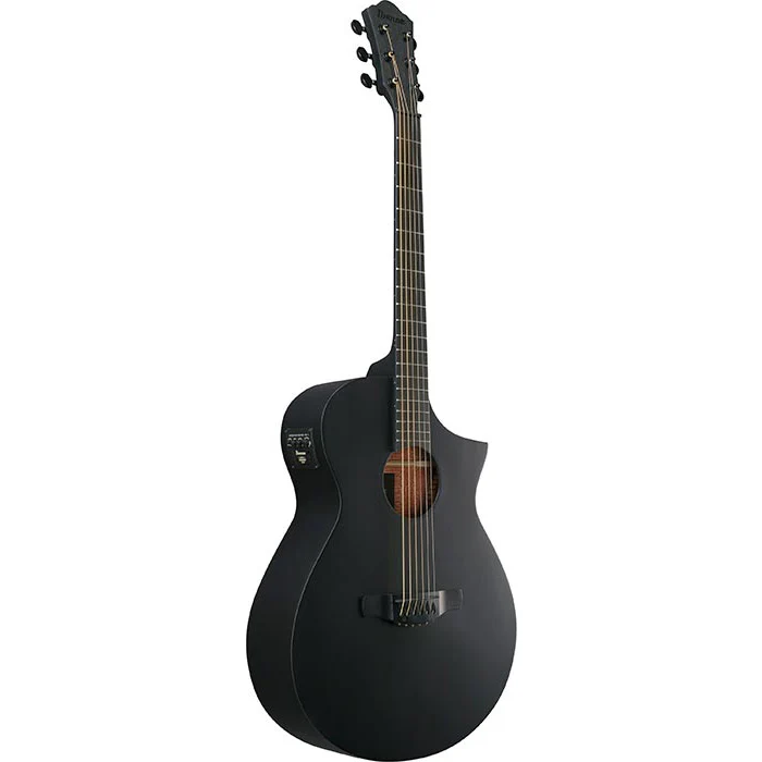 Ibanez AEWC621BOT AEWC Acoustic/Electric Guitar, Spruce Top, Sapele b/s, Black Out - Image 3