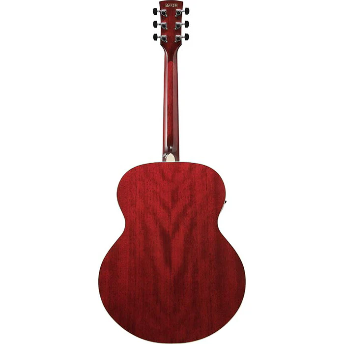 Ibanez AJ70M1EWR Jumbo Acoustic Guitar, Sitka Spruce Top, Okoume B/S, w/ Electronics, Wine Red - Image 2