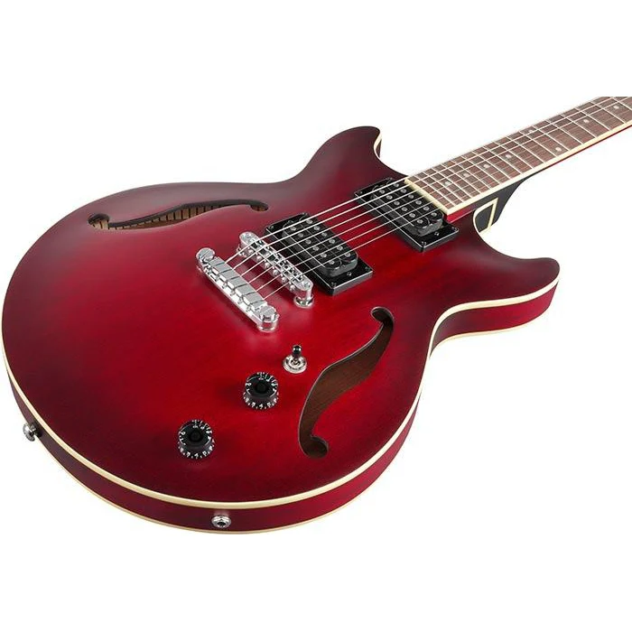 Ibanez AM53SRF AM Artcore Electric Guitar - Sunburst Red Flat - Image 2