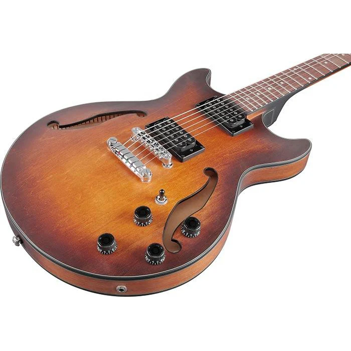 Ibanez AM73BTF Artcore Semi-Hollow Electric Guitar, Tobacco Flat - Image 2