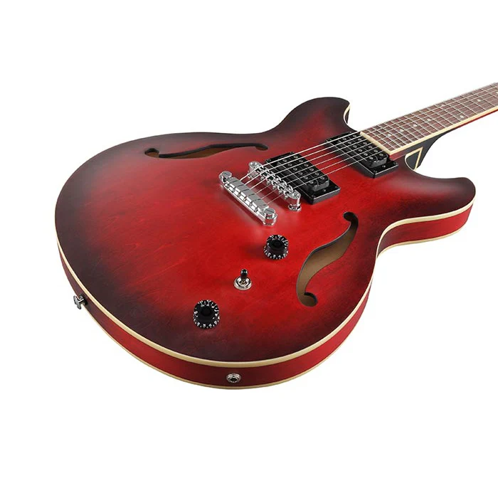 Ibanez AS53SRF AS Artcore Hollow Body, HH, Hardtail, Sunburst Red Flat - Image 2