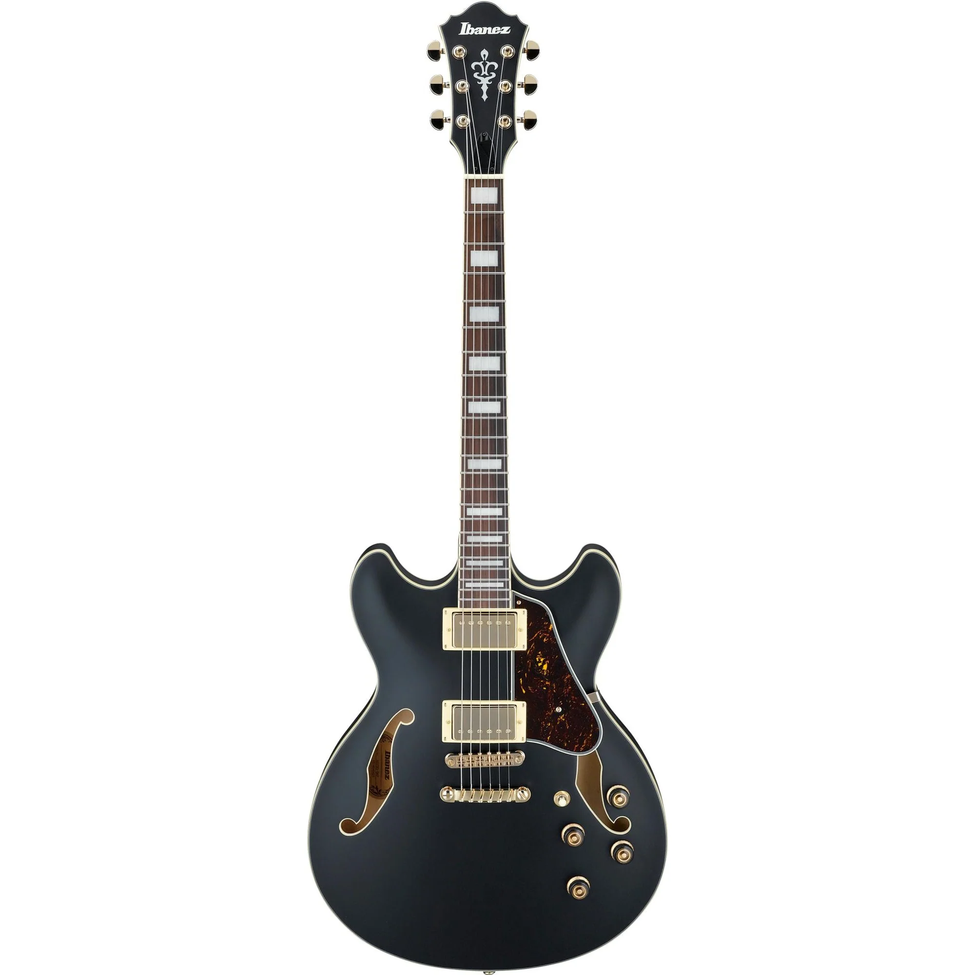 Ibanez AS73GBKF Artcore Dbl Cut Semi-Hollow, Flat Black, RW