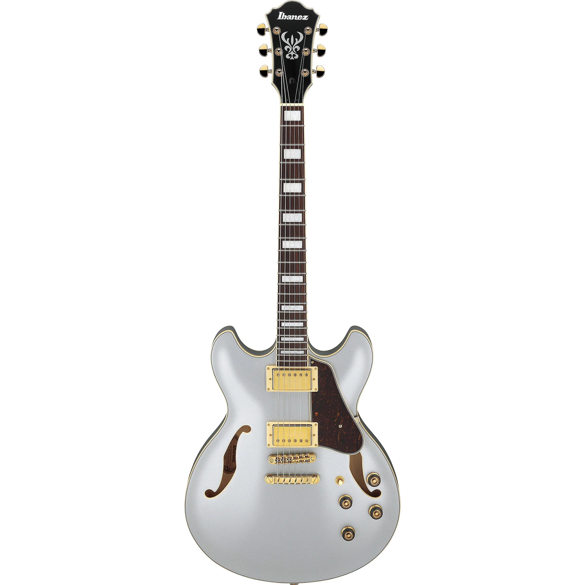 Ibanez AS73GMSF Artcore Dbl Cut, HH, Elite PU, Moonstone Silver Flat