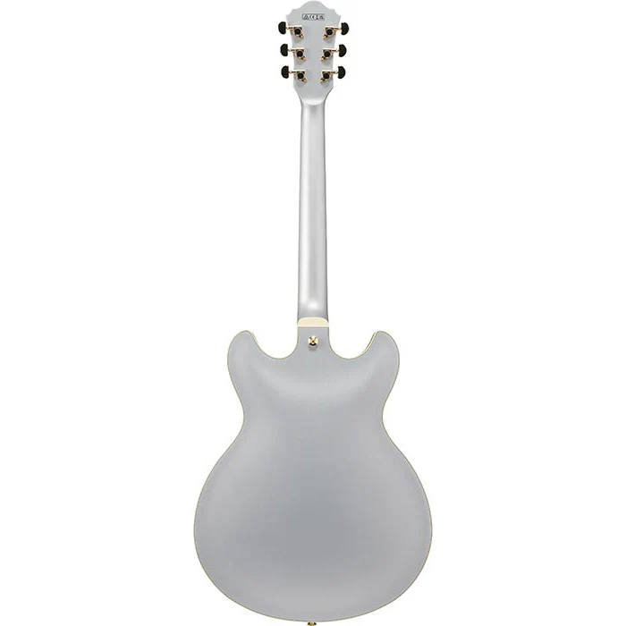 Ibanez AS73GMSF Artcore Dbl Cut, HH, Elite PU, Moonstone Silver Flat - Image 2
