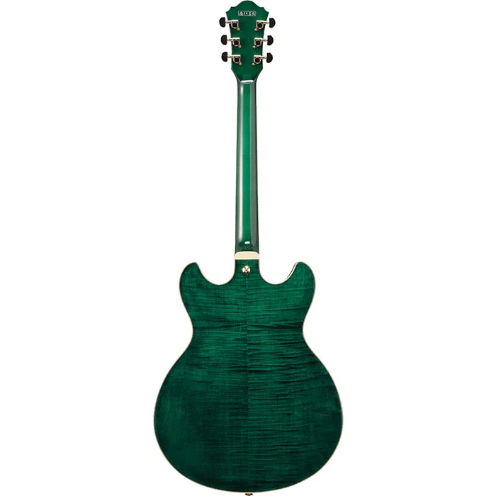 Ibanez AS93FMTMG Artcore Expressionist Semi-Hollow, HH, Super 58 PU, Transparent Moss Green - Image 2