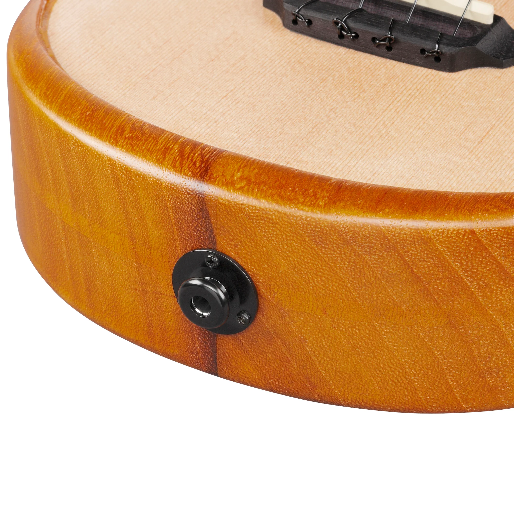 Ibanez AUC10EOPN Concert Ukulele w/ Electronics, Spruce Top, Paulownia b/s, Open Pore Natural - Image 7