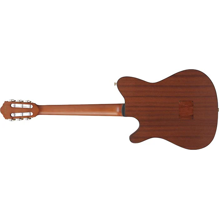 Ibanez FRH10NNTF FRH Thin-Body Nylon String Acoustic/Electric Guitar, Solid Spruce Top, Sapele b/s, Natural Flat - Image 5