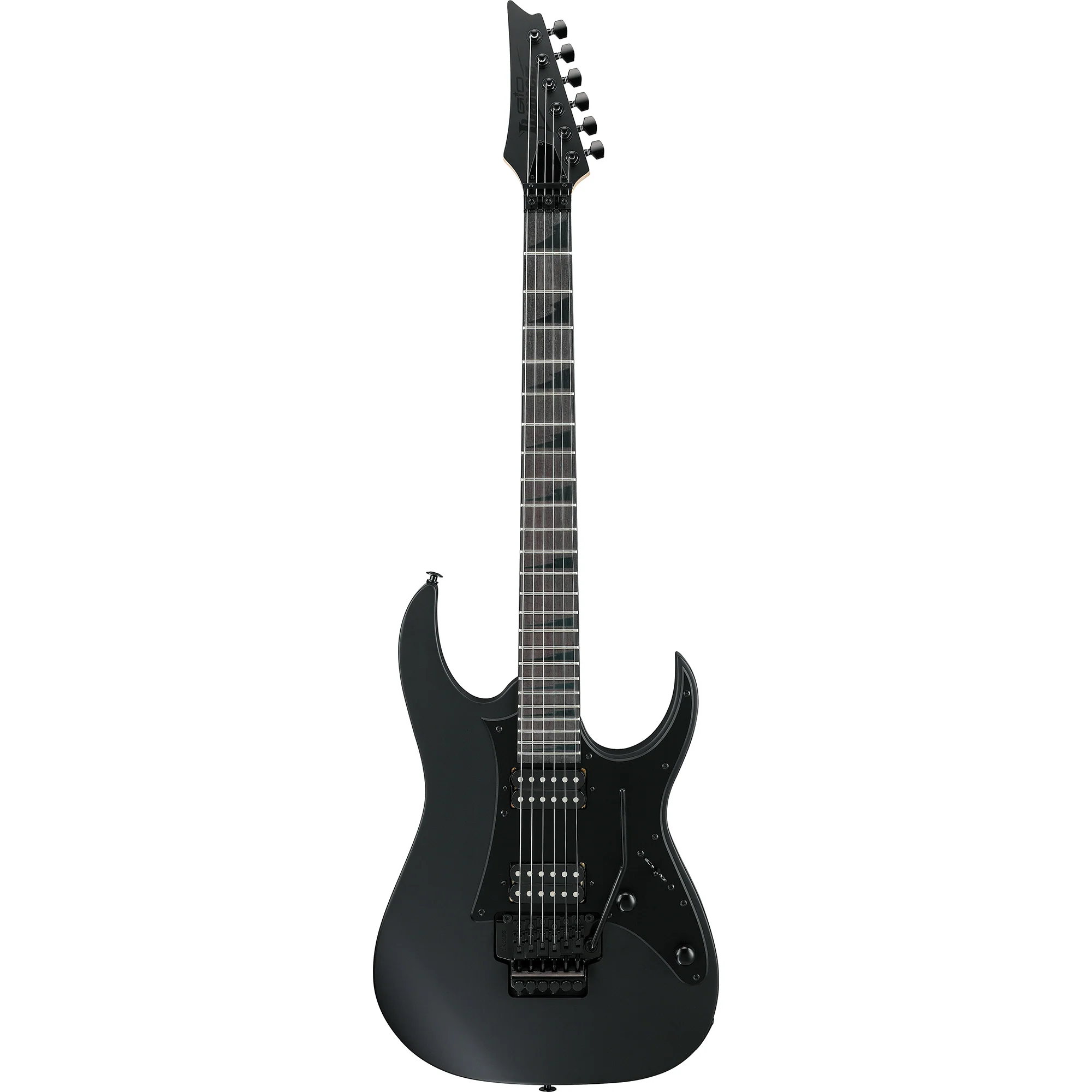 Ibanez GRGR330EXBKF Gio RG Reverse, HH, Infinity PU, w/ Trem, Black Flat