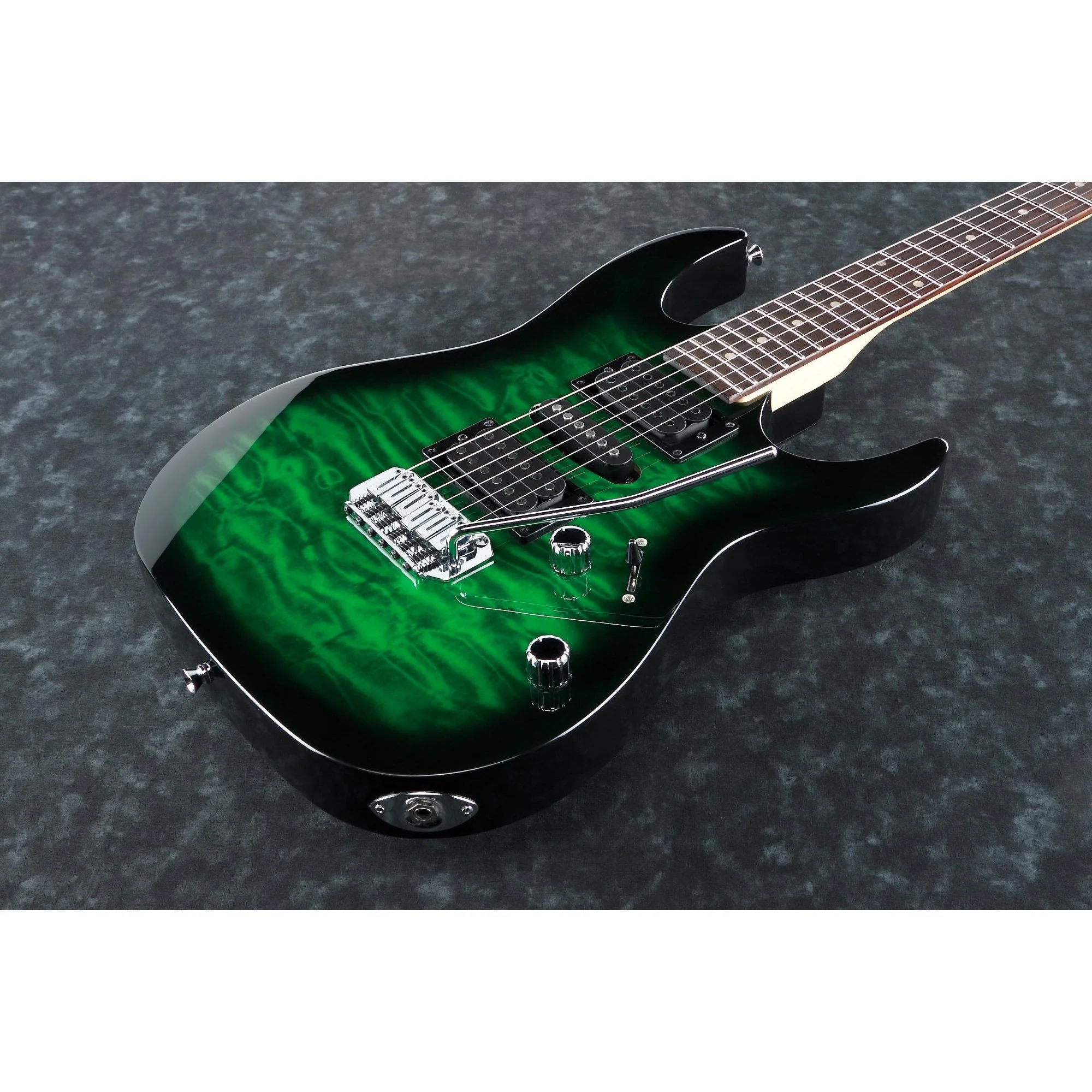 Ibanez GRX70QATEB Gio RX Electric Guitar, Transparent Emerald Burst - Image 2