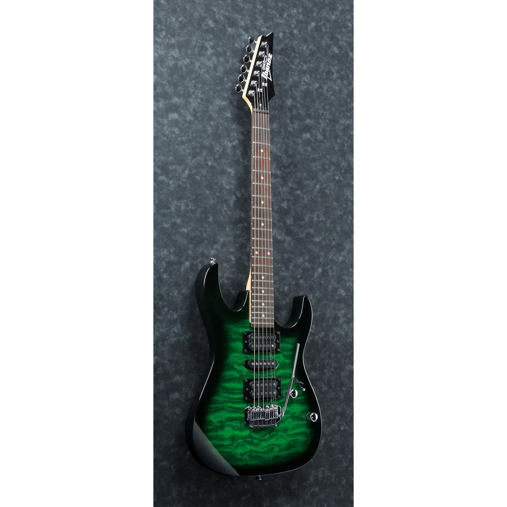 Ibanez GRX70QATEB Gio RX Electric Guitar, Transparent Emerald Burst - Image 3