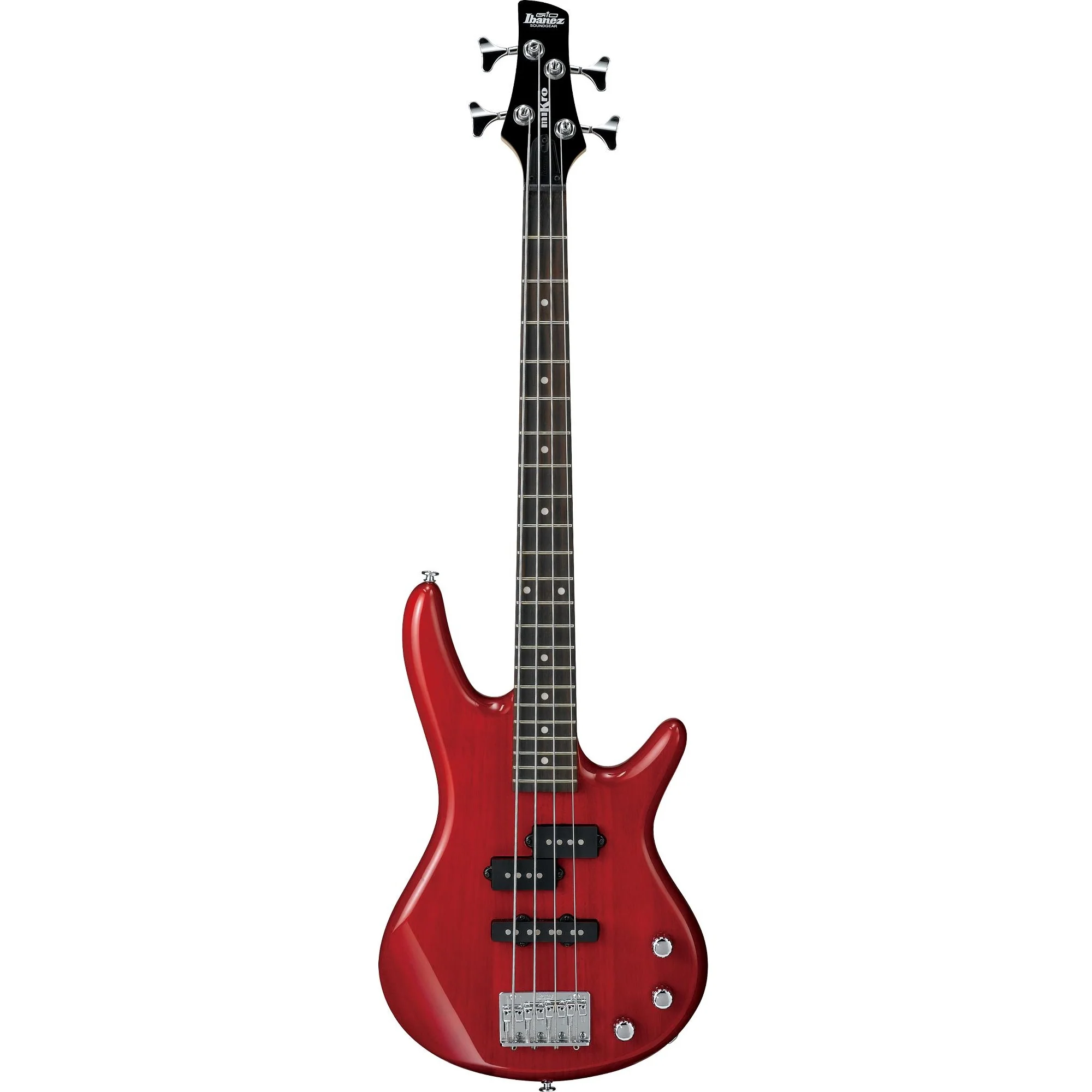 Ibanez GSRM20TR Gio SR miKro 4-string Electric Bass, Transparent Red
