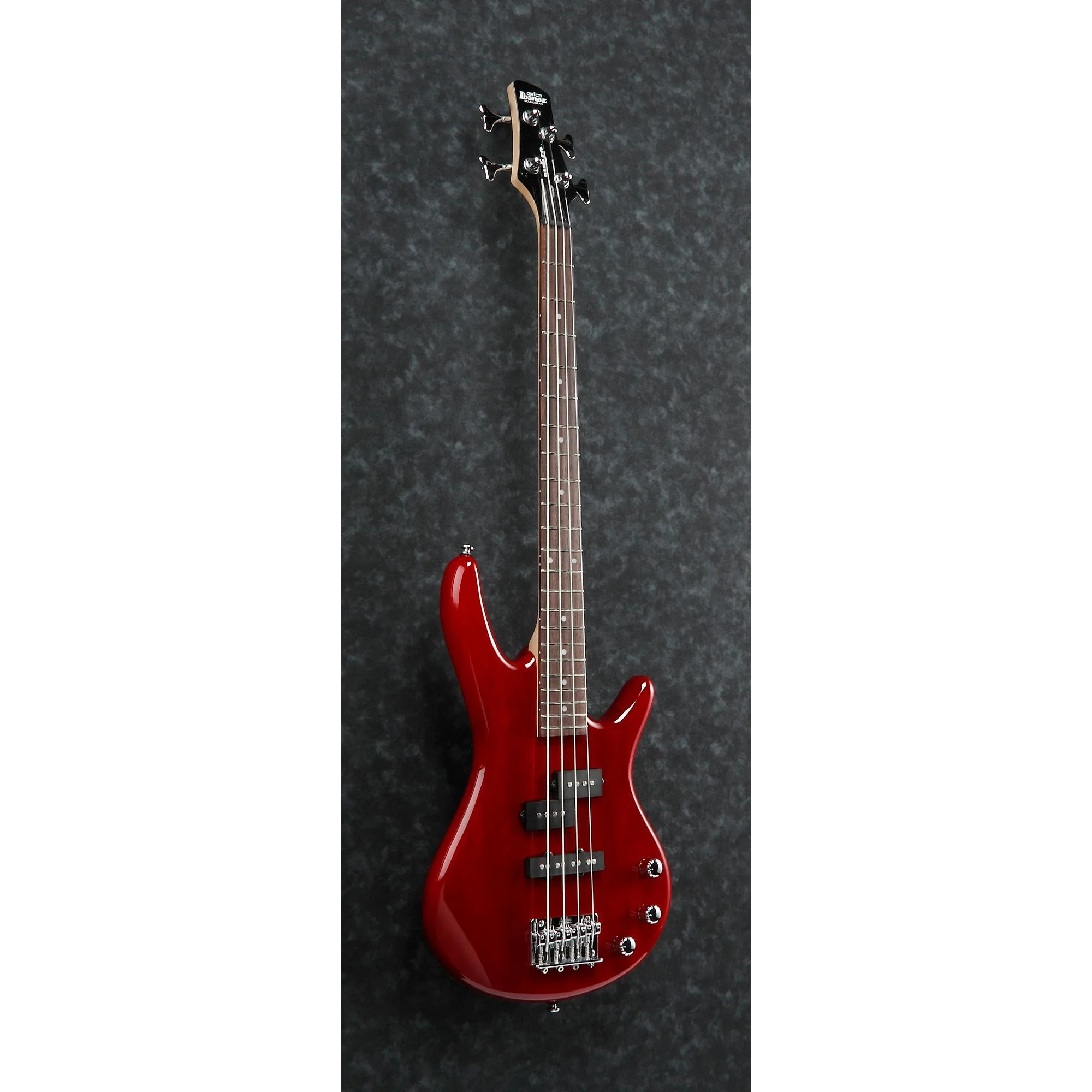 Ibanez GSRM20TR Gio SR miKro 4-string Electric Bass, Transparent Red - Image 3
