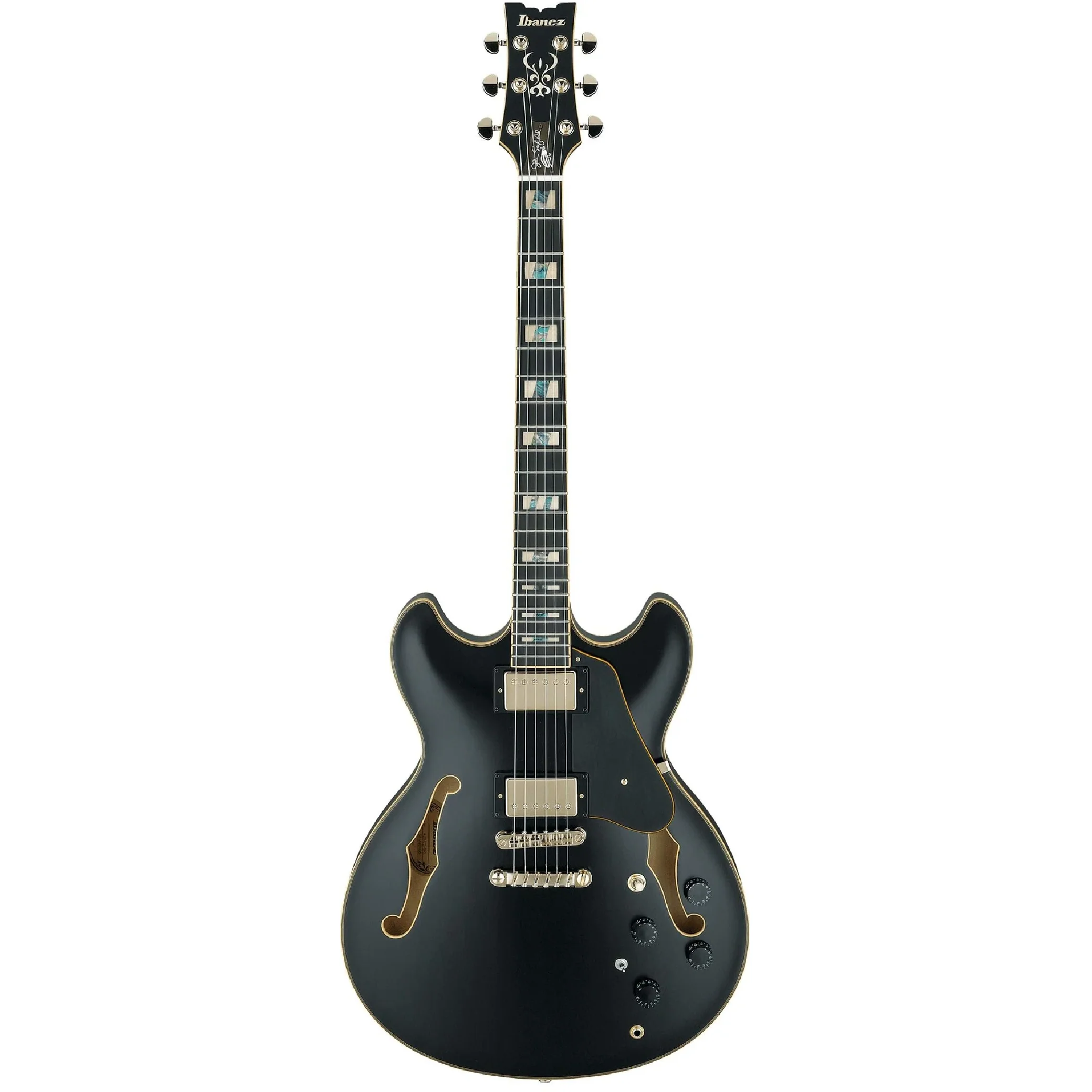 Ibanez JSM20BKL John Scofield Signature, Black Low Gloss, Ebony FB