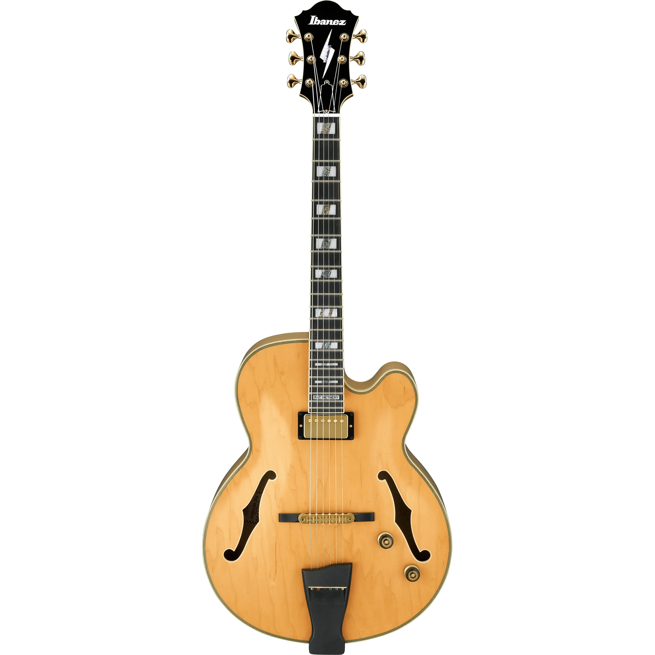 Ibanez PM200NT Pat Metheny Signature Hollow Body Guitar, Natural