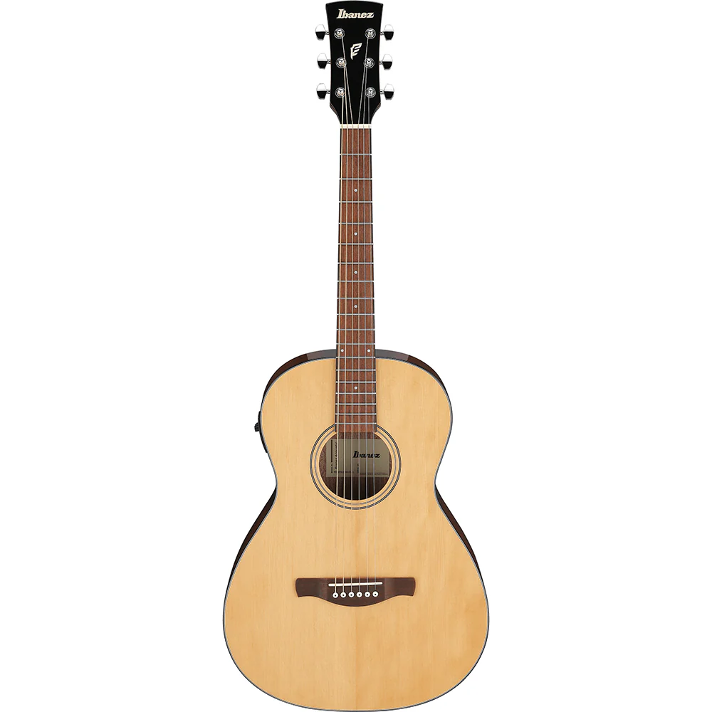 Ibanez PN50TKENDH Parlor Acoustic Guitar, Spruce Top, Teak B/S, w/ Electronics, Dark Brown Sunburst