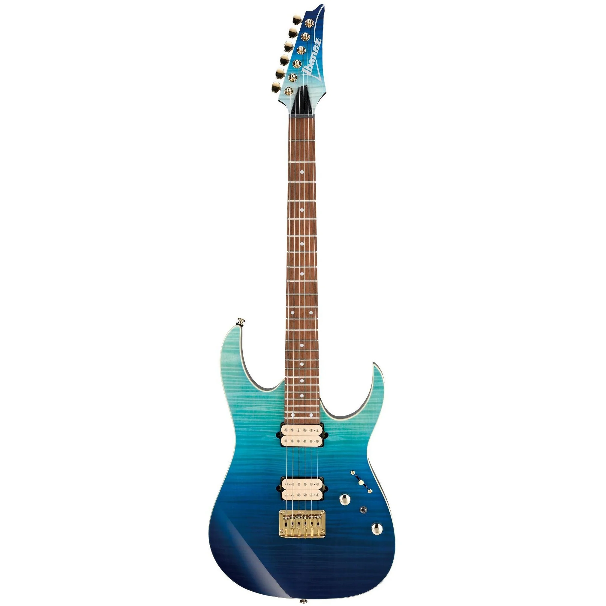 Ibanez RG421HPFMBRG RG High Performance Electric Guitar, Blue Reef Gradation