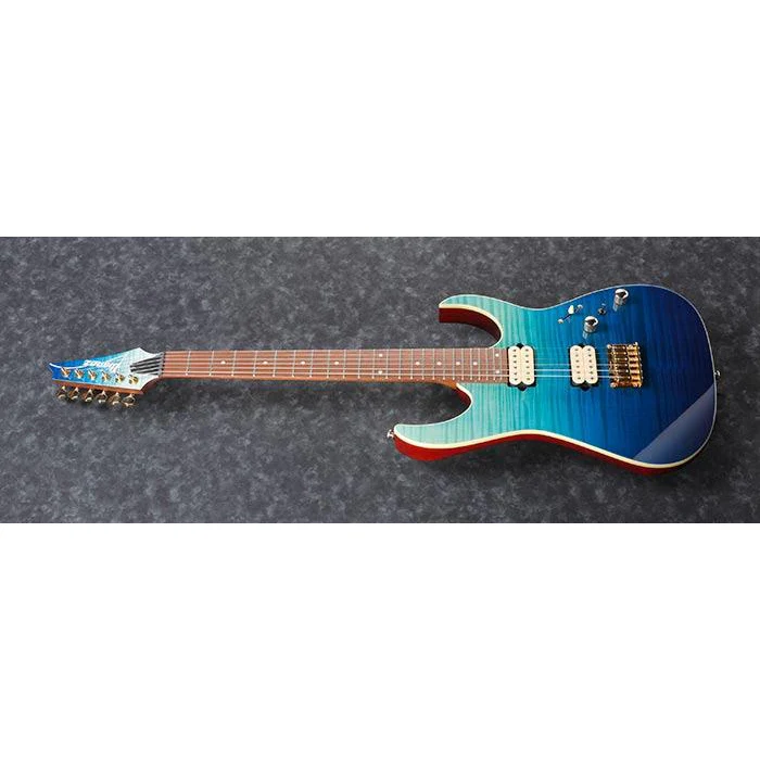 Ibanez RG421HPFMBRG RG High Performance Electric Guitar, Blue Reef Gradation - Image 5