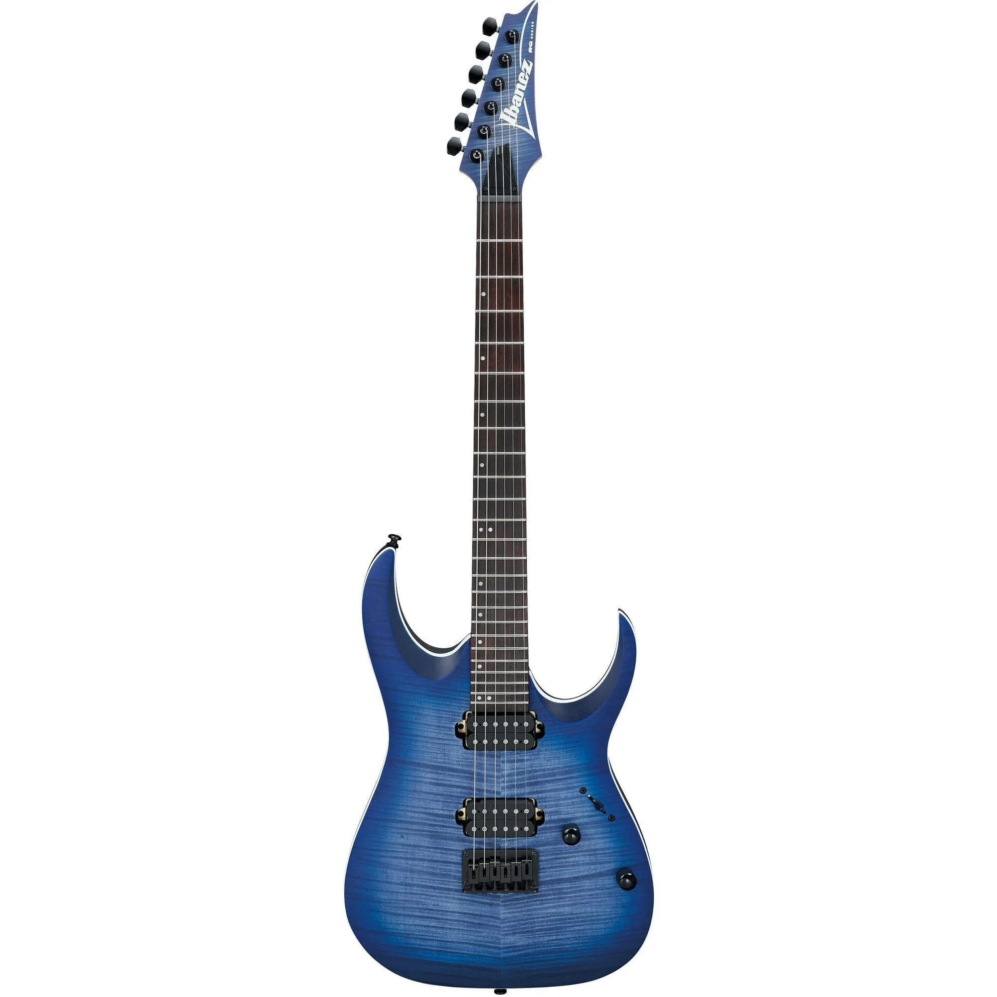 Ibanez RGA42FMBLF RGA Hardtail Electric Guitar, Blue Lagoon Burst Flat