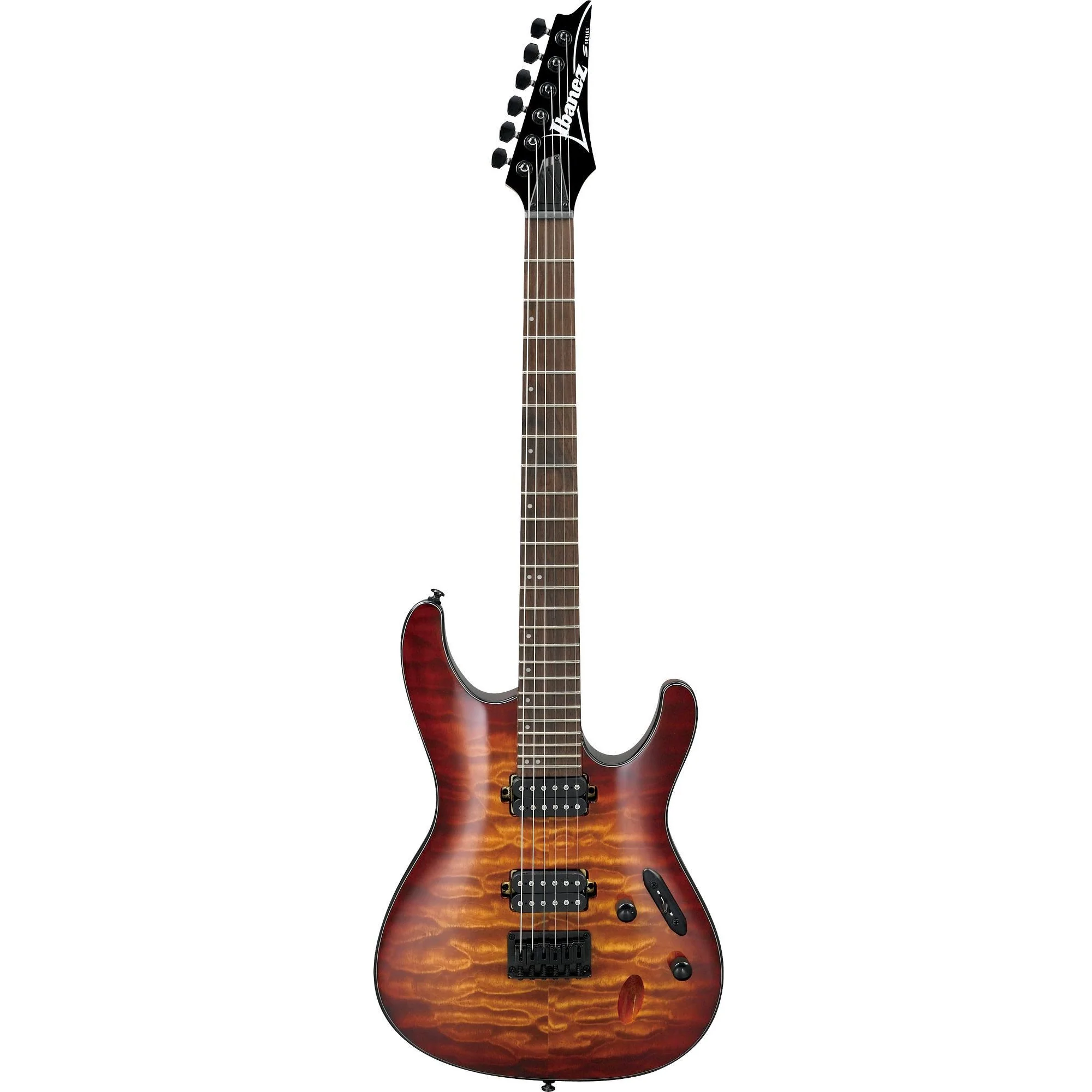 Ibanez S621QMDEB S Standard HH Hardtail Electric Guitar, Dragon Eye Burst