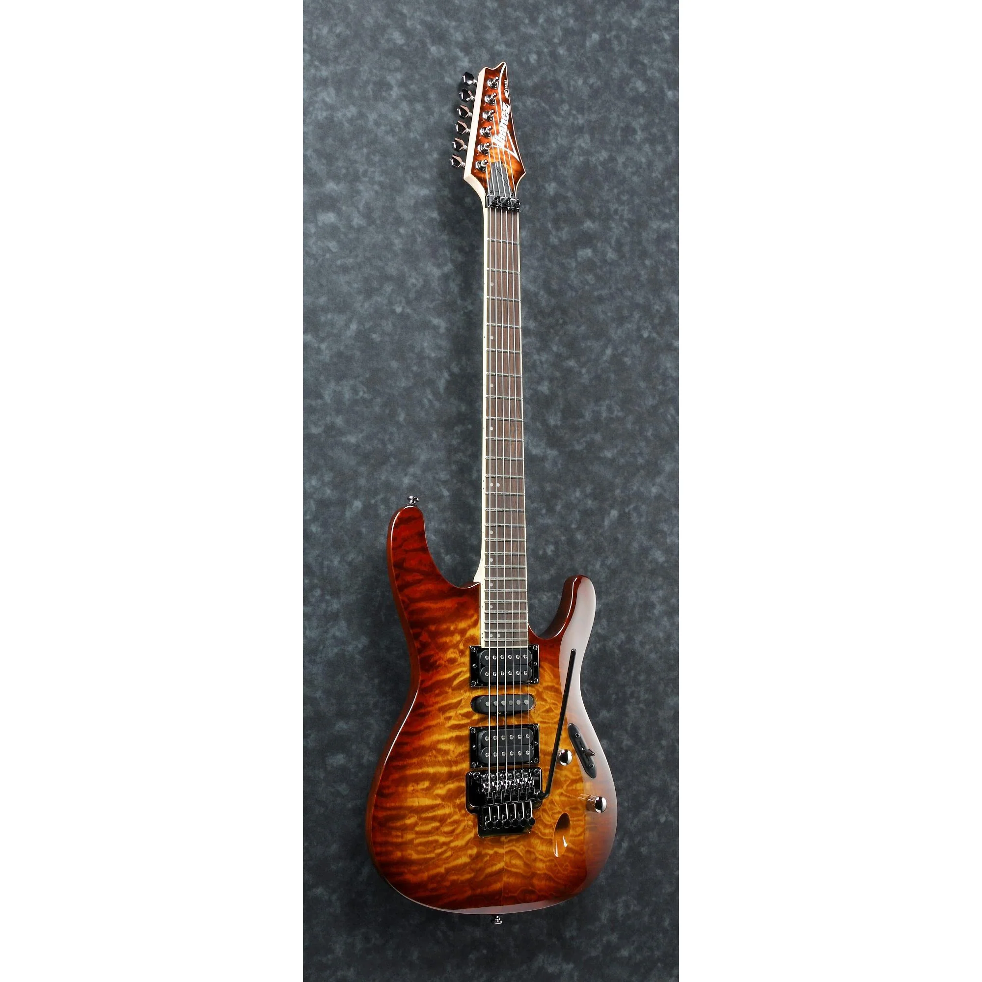 Ibanez S670QMDEB S Standard HSH Tremolo Electric Guitar, Dragon Eye Burst - Image 3