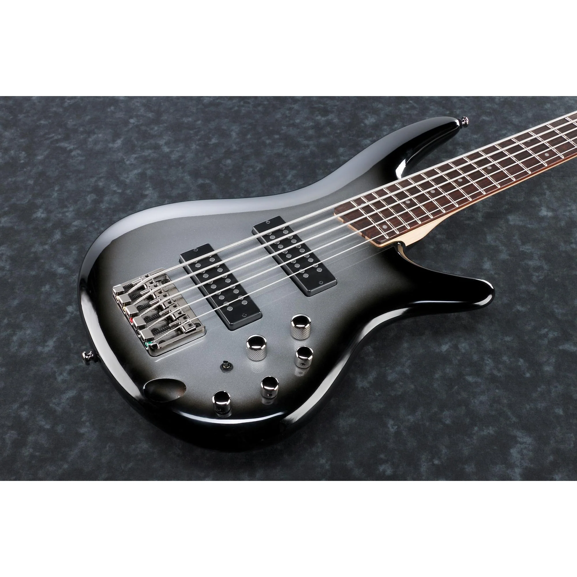 Ibanez SR305EMSS SR 5-string Electric Bass, Metallic Silver Sunburst - Image 2