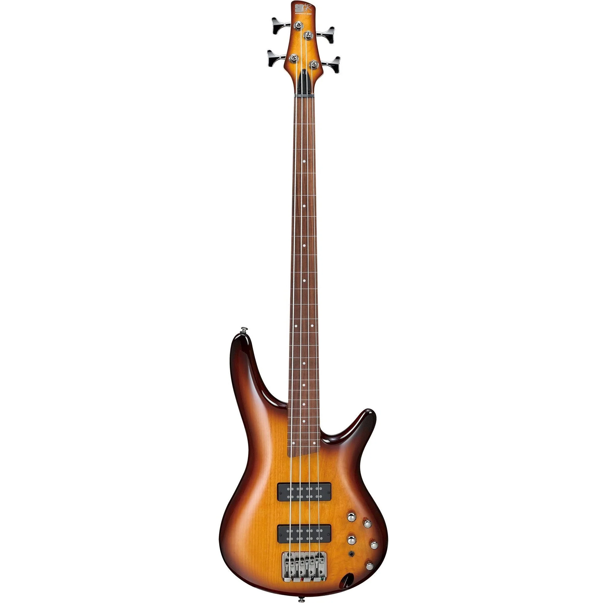 Ibanez SR370EFBBT SR Fretless 4-string Electric Bass, Brown Burst