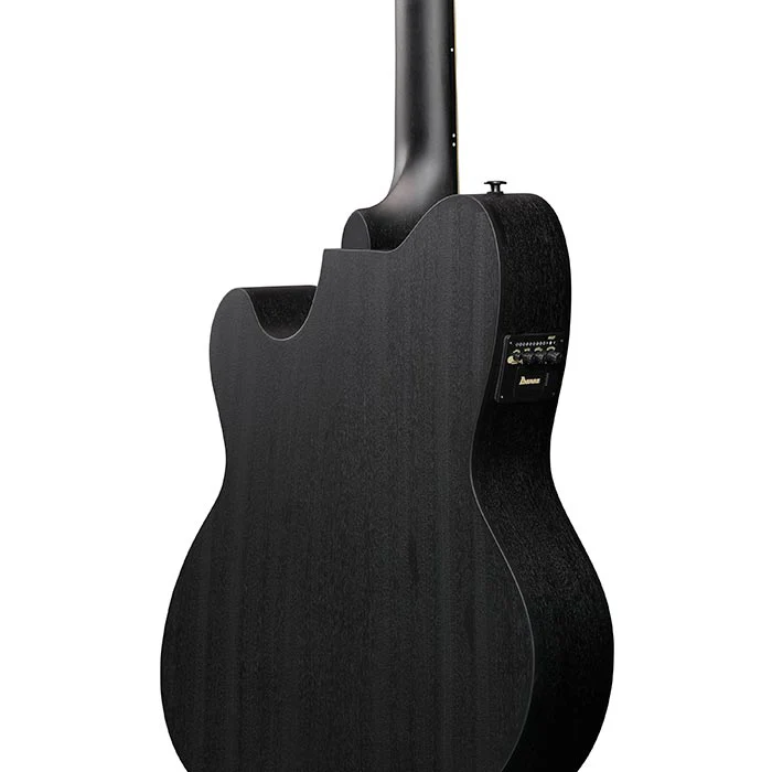 Ibanez TCY621BOT Talman Acoustic/Electric Guitar, Spruce Top, Sapele b/s, Black Out - Image 3
