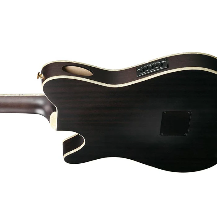 Ibanez TOD10NTKF Tim Henson Signature FRH Nylon String Guitar - Trans Black Flat - Image 3