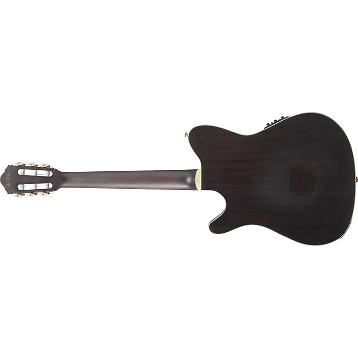 Ibanez TOD10NTKF Tim Henson Signature FRH Nylon String Guitar - Trans Black Flat - Image 5
