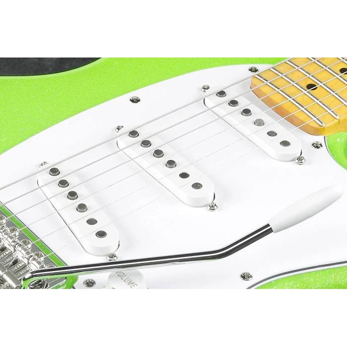 Ibanez YY10SGS Yvette Young Signature Guitar, SSS, Five Two PU, w/Trem, Slim Green Sparkle - Image 7