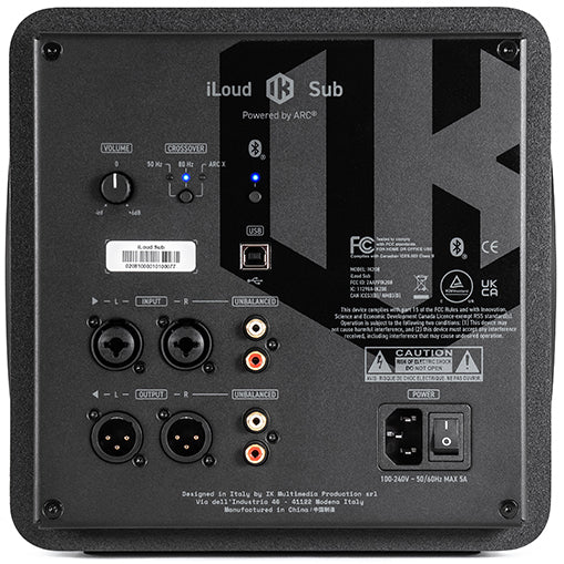 IK MULTIMEDIA IP-ILOUD-SUB-IN 200W 6.5" Powered Subwoofer w/ ARC X Room Correction and Measurement Mic - Image 4