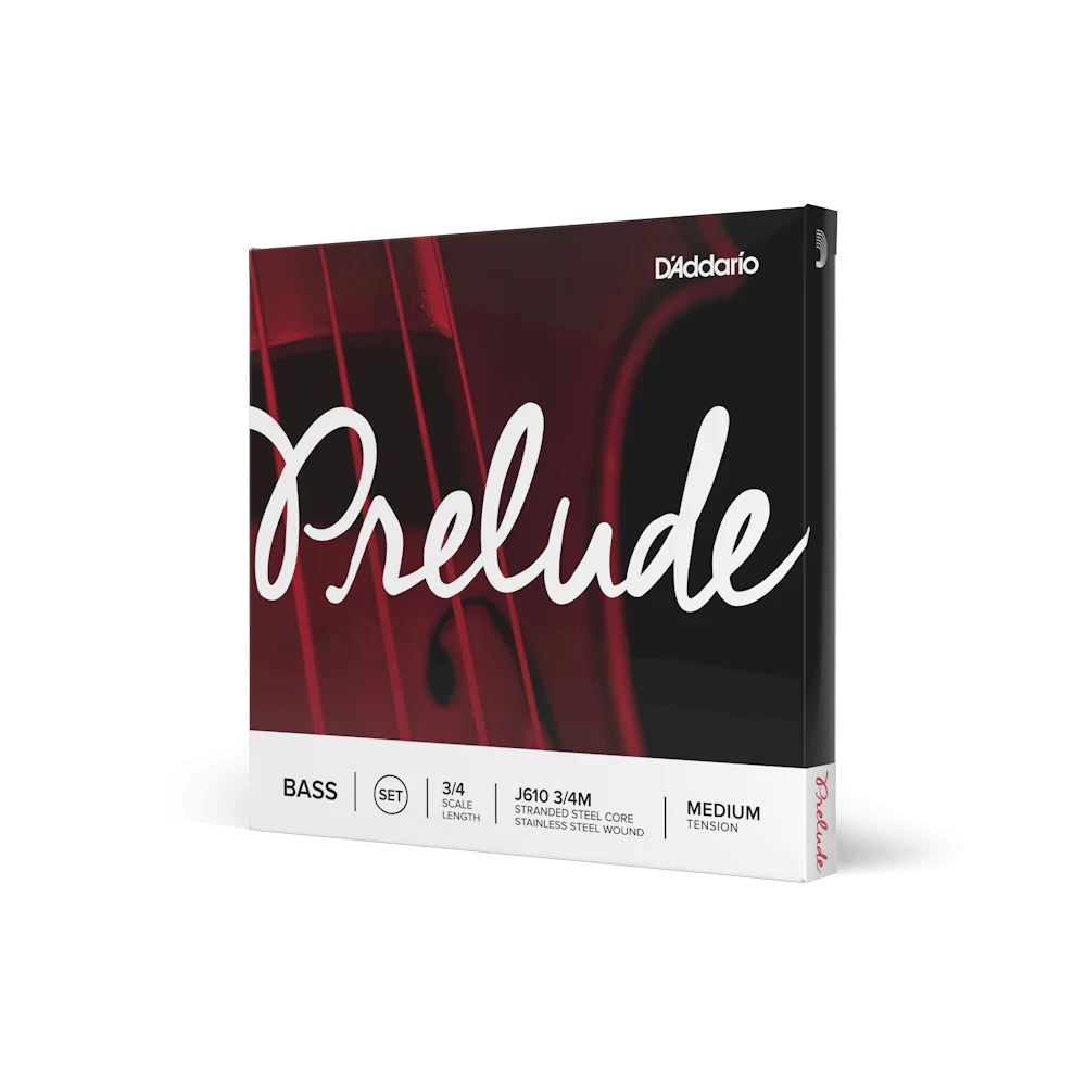D'Addario J610-3/4M Prelude Bass Set 3/4 - Image 3