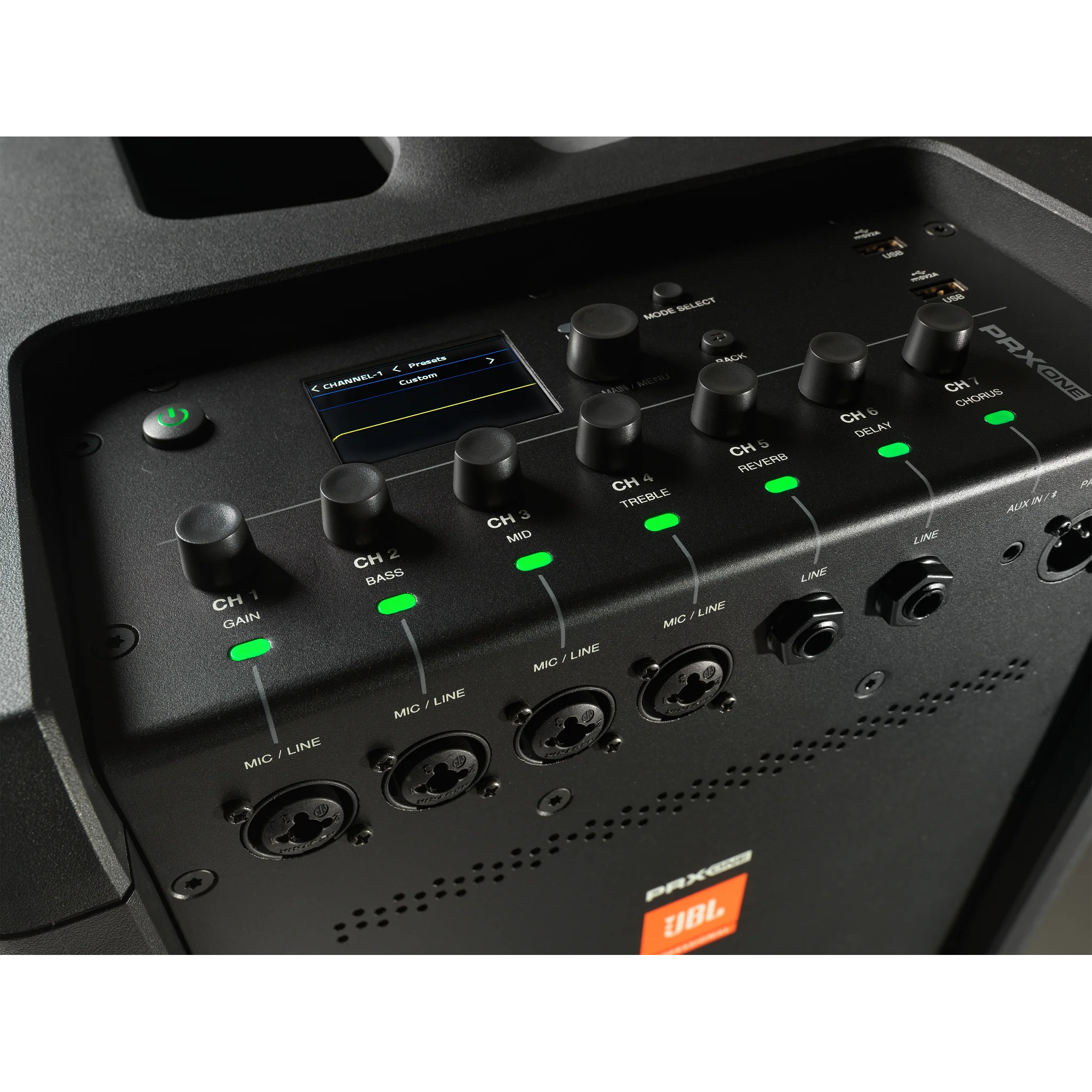 JBL PRXONE All-In-One Powered Column PA with Mixer and DSP - Image 12