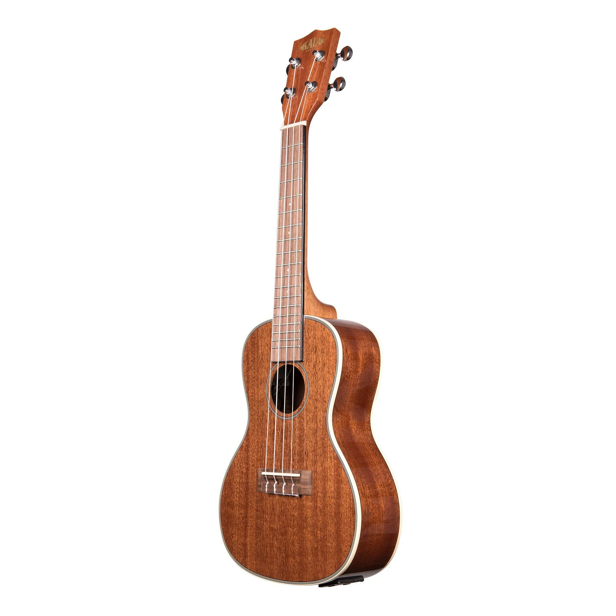 Kala KA-CGE Concert Gloss Mahogany Ukulele, Electronics - Image 4
