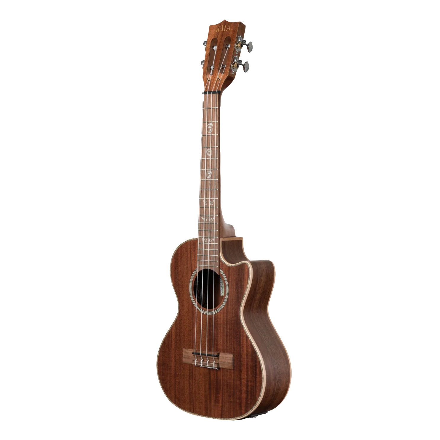 Kala KA-SA-TE-C Tenor Solid Acacia Ukulele, Cutaway and Electronics - Image 4