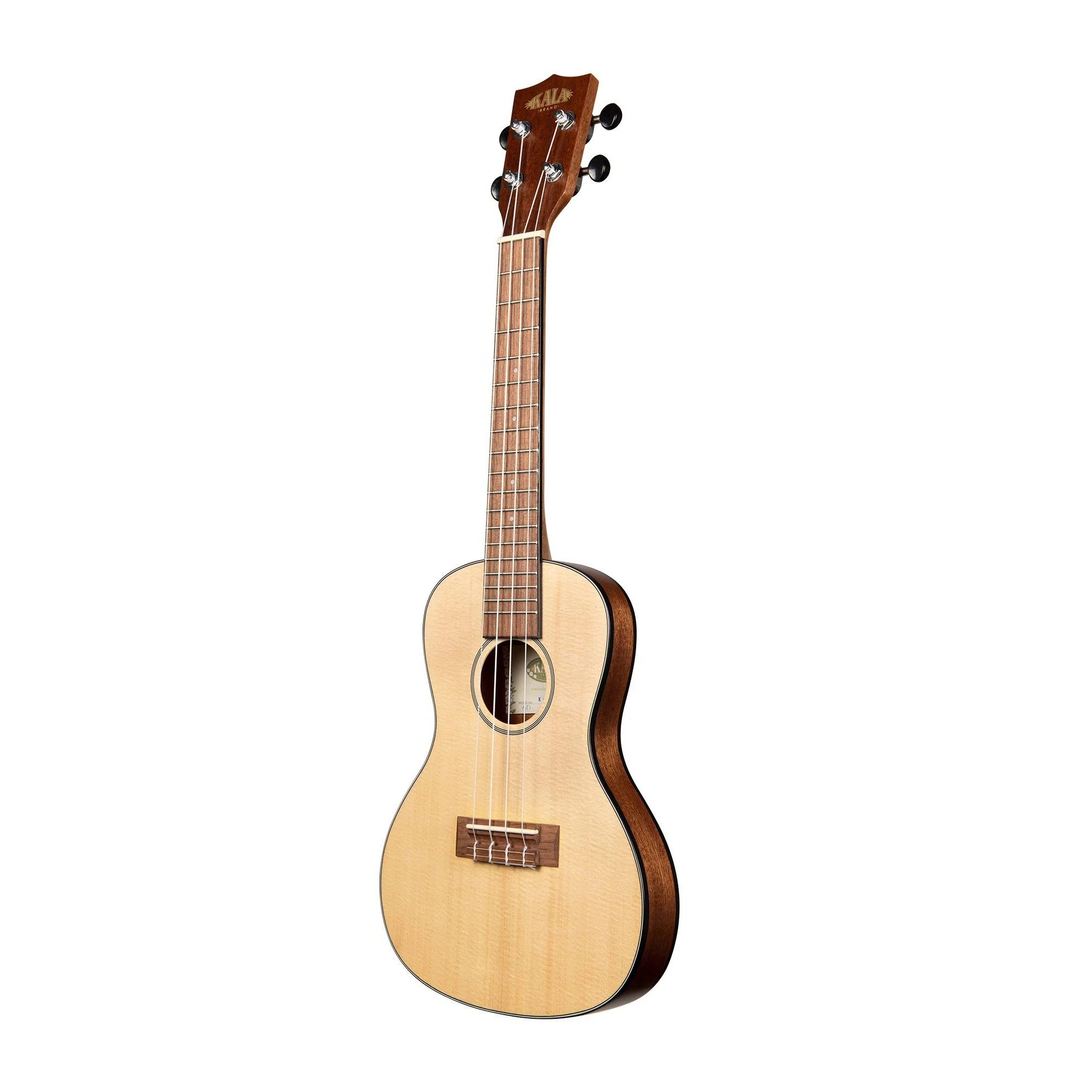 Kala KA-SSTU-C Travel Concert Solid Spruce Mahogany Ukulele - Image 4