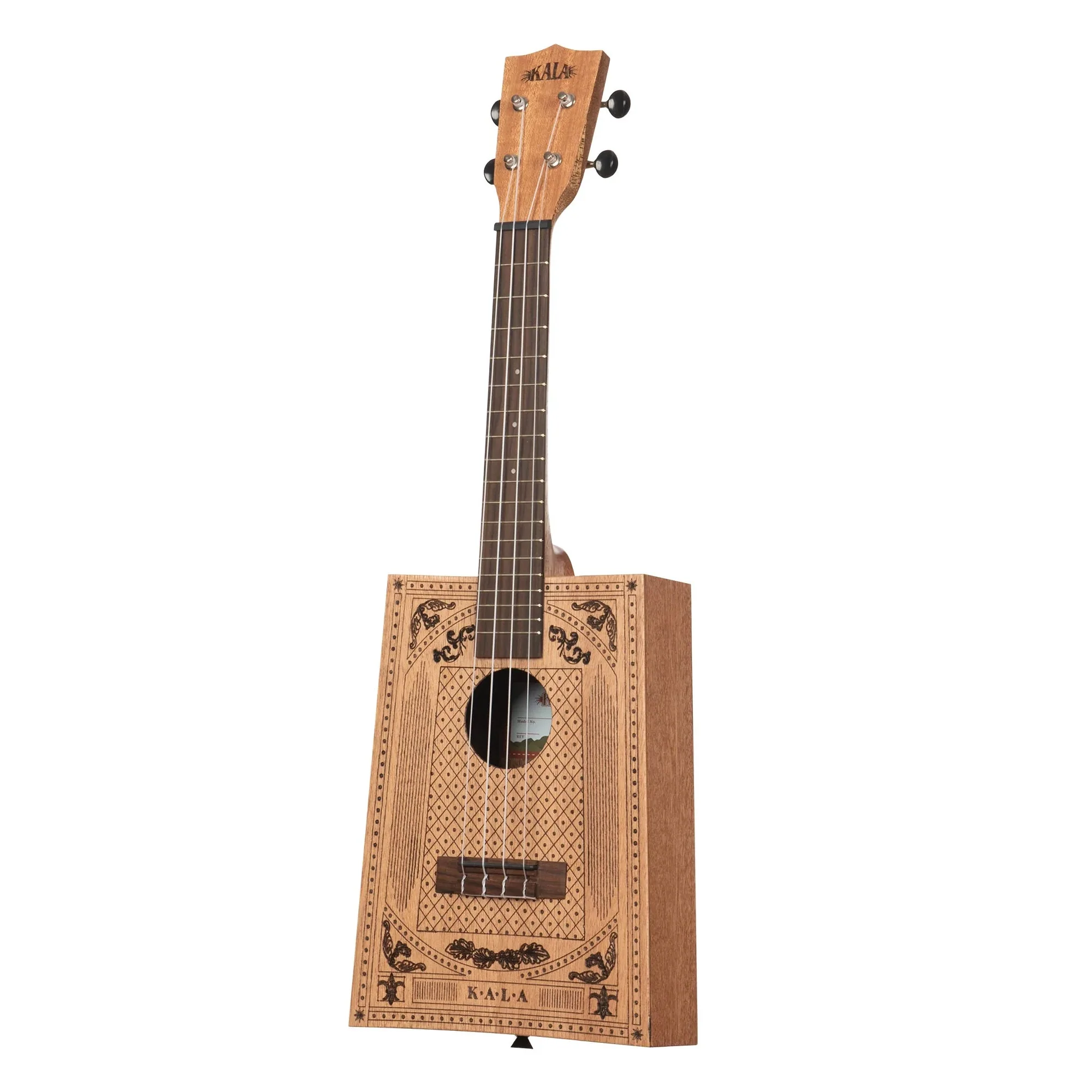 Kala KA-CB-VICT-C Cigar Box Concert Ukulele, Victorian - Image 3