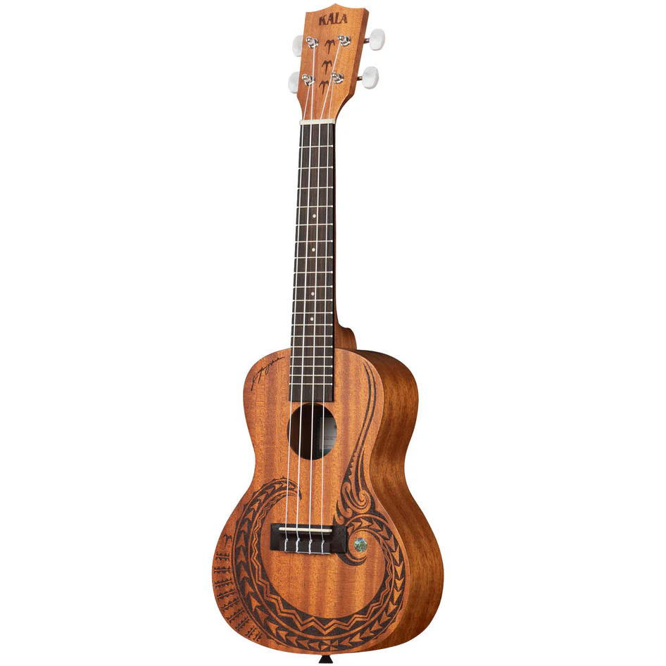 Kala KA-COURAGE-C Concert Mahogany Ukulele, "Courage" Design - Image 4