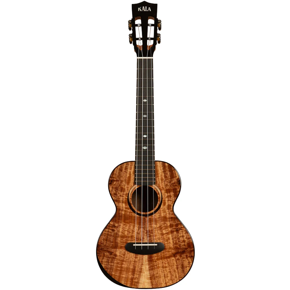 Kala KA-CT-SA-TG Tenor Solid Acacia Ukulele, Contour Series