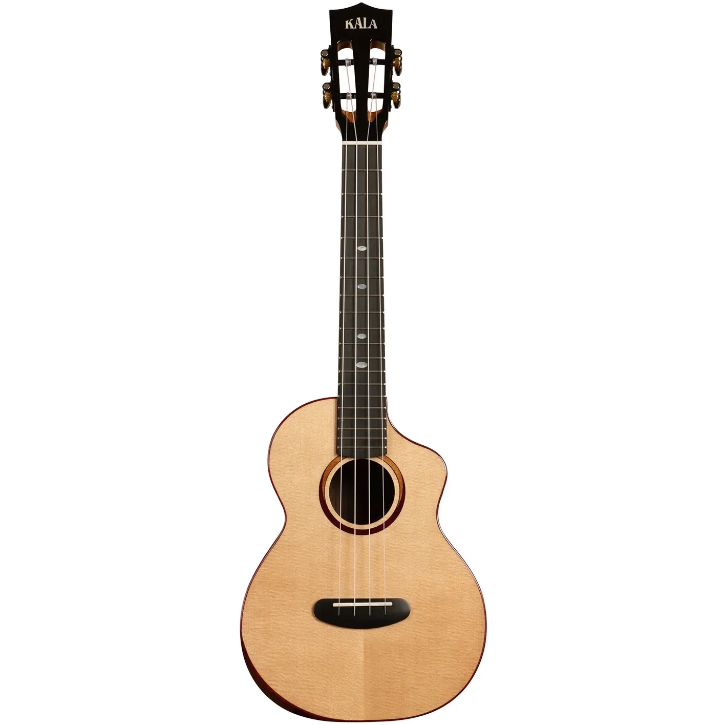 Kala KA-CT-SSRW-TG-C Contour Series All Solid Tenor Ukulele w/ Cutaway, Spruce Top, RW b/s, Gloss