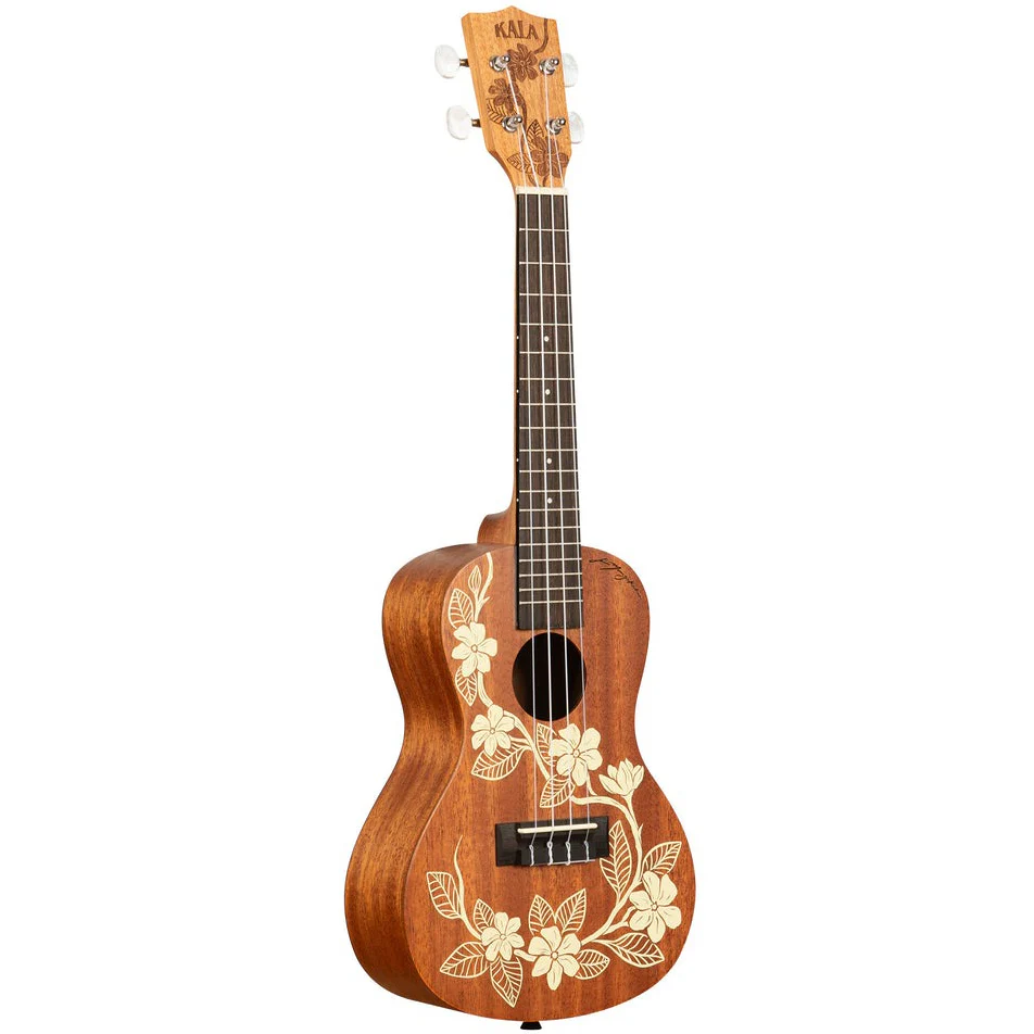 Kala KA-GARDENIA-C Concert Mahogany Ukulele, Gardenia Design - Image 3