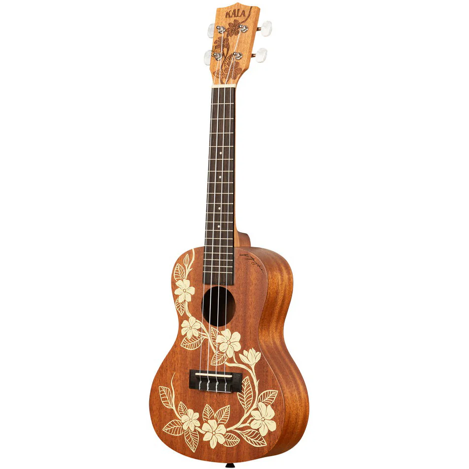 Kala KA-GARDENIA-C Concert Mahogany Ukulele, Gardenia Design - Image 4