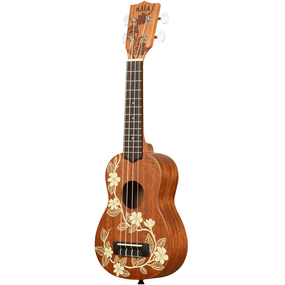 Kala KA-GARDENIA-S Soprano Mahogany Ukulele, Gardenia Design - Image 4