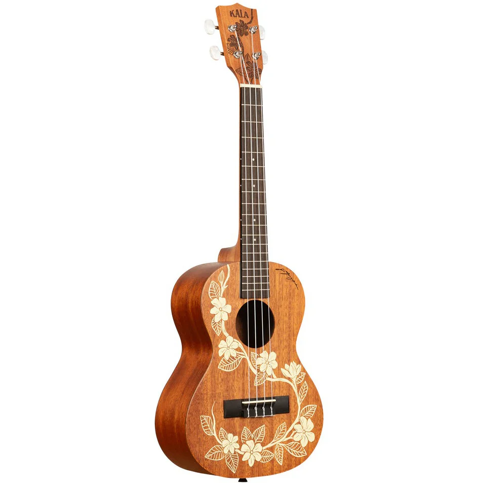 Kala KA-GARDENIA-T Tenor Mahogany Ukulele, Gardenia Design - Image 3