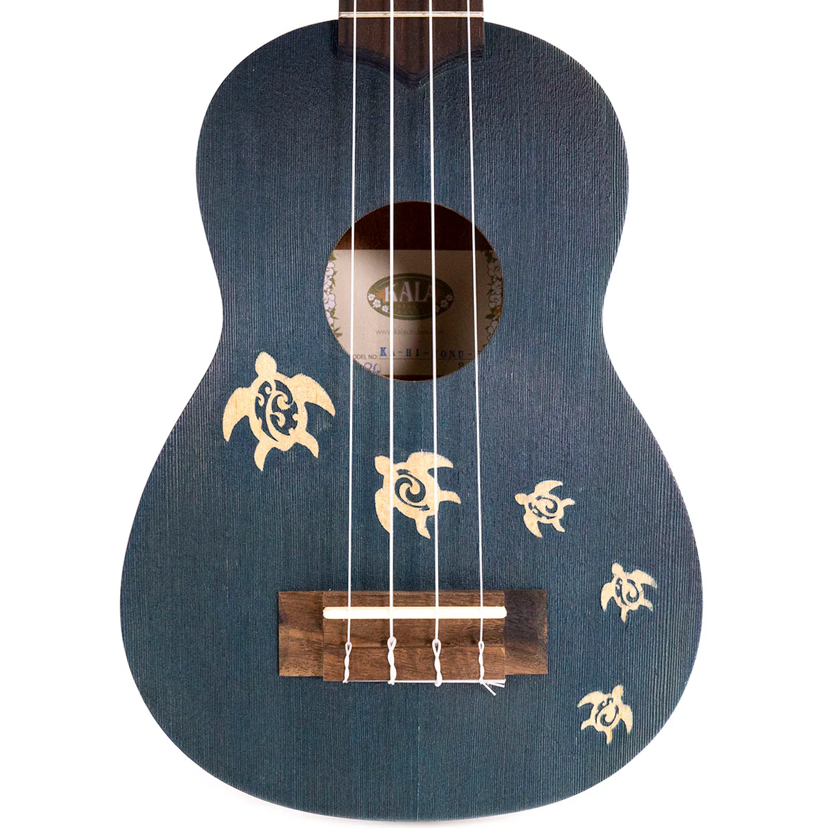 Kala KA-HI-HONU-S Soprano Mahogany Ukulele with Honu Design - Image 2