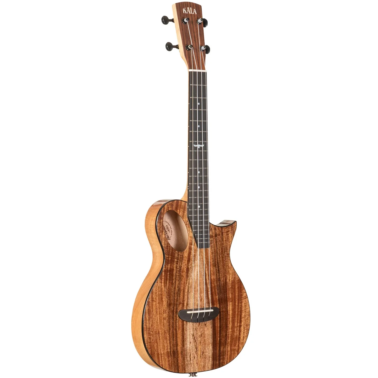 Kala KA-OWL-ACA-TE Revelator Night Owl Tenor Ukulele, Acacia - Image 3