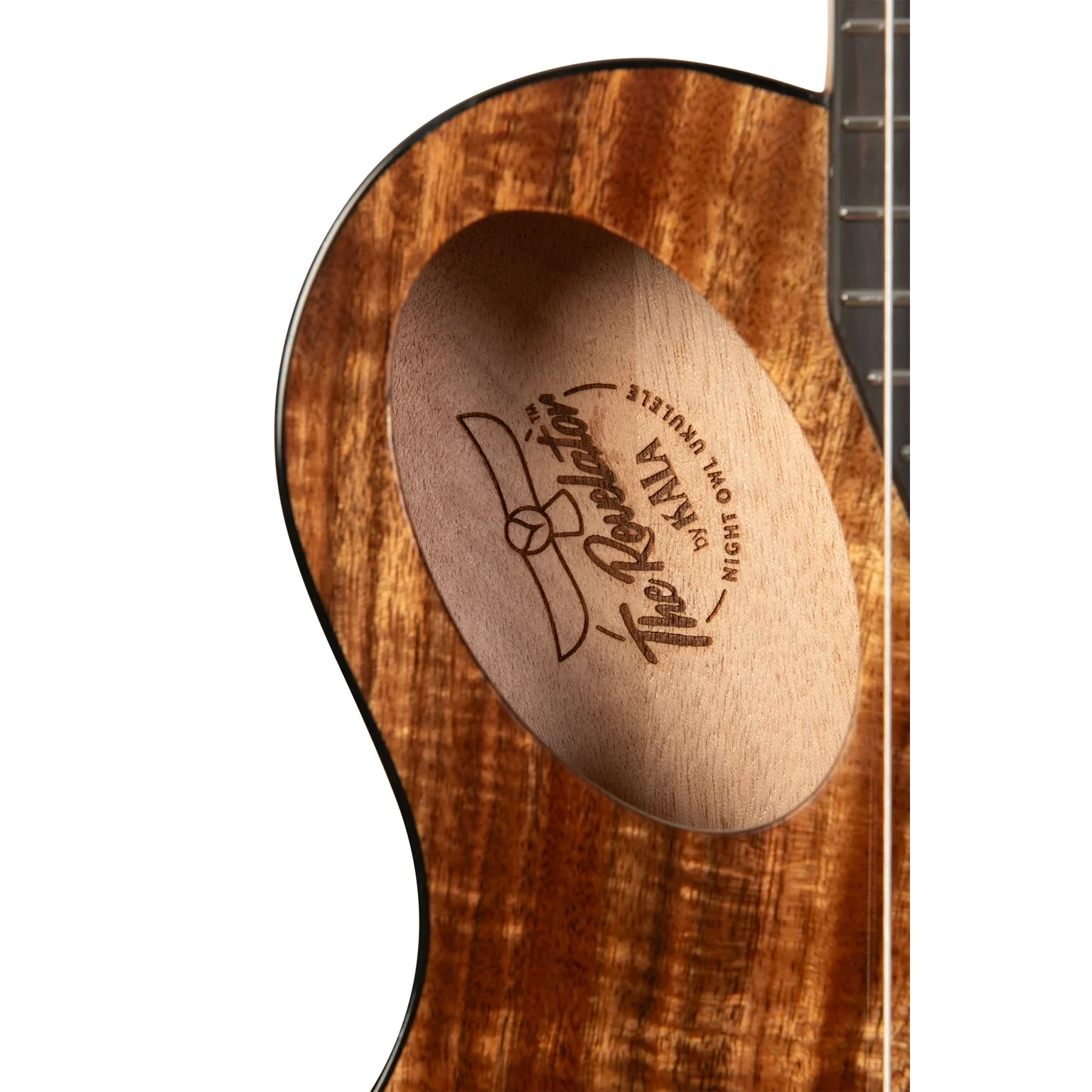 Kala KA-OWL-ACA-TE Revelator Night Owl Tenor Ukulele, Acacia - Image 4