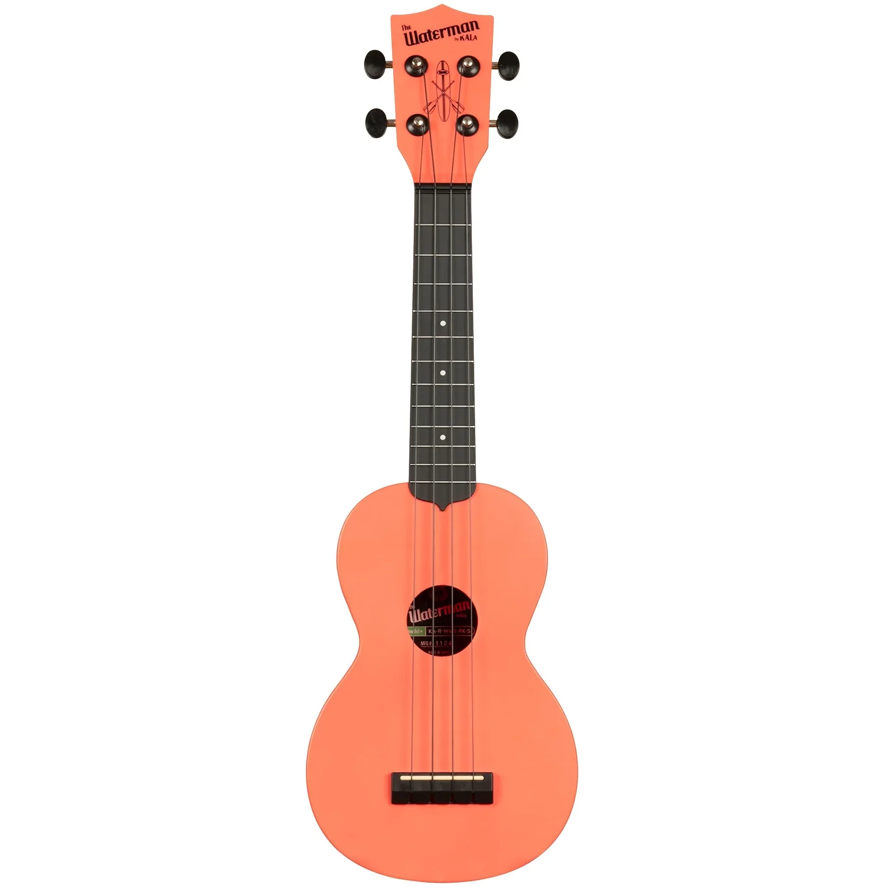 KALA KA-R-WMS-PK-S Soprano Recycled Waterman Ukulele, Pink Dusk