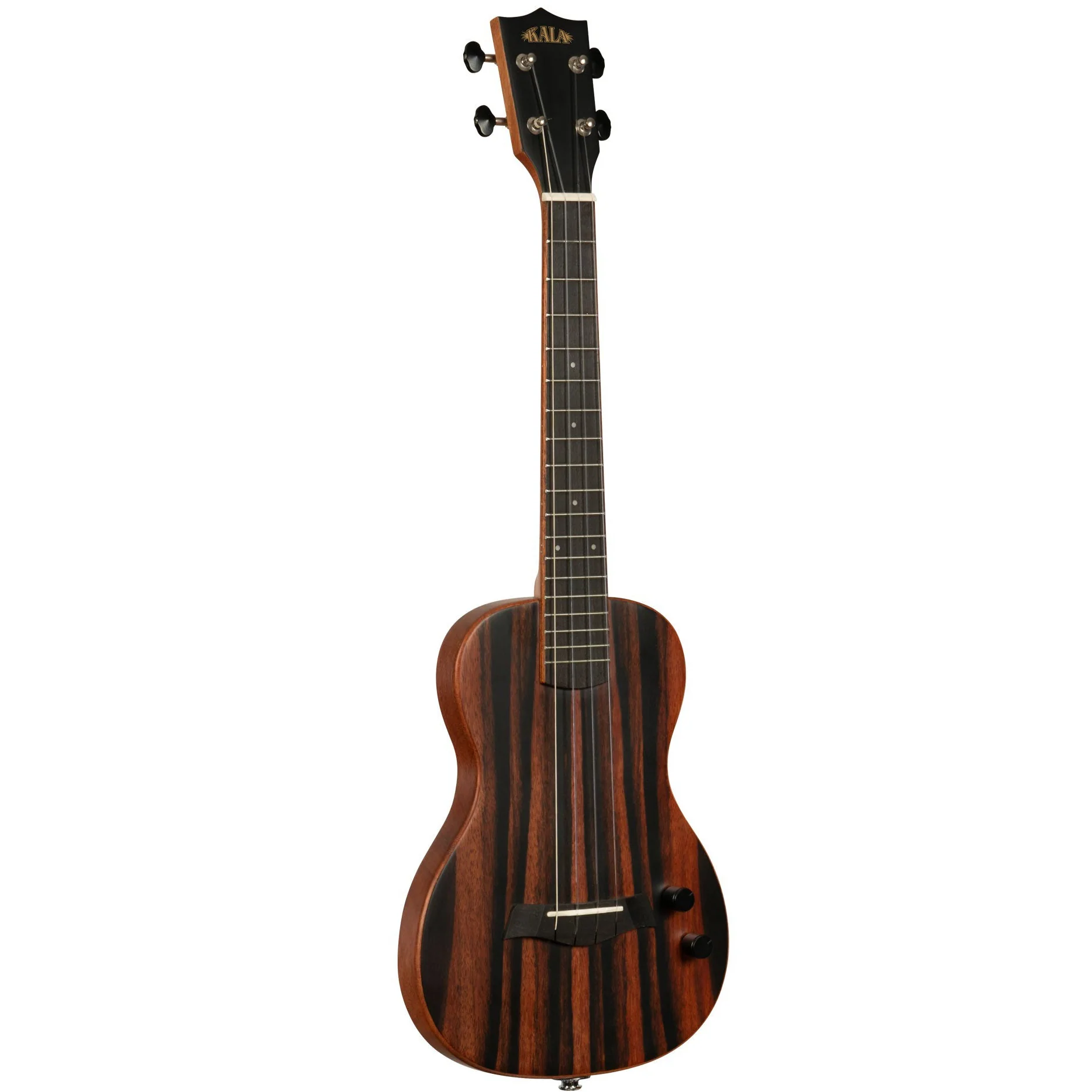 Kala KA-SB-EBY-T Tenor Ukulele Solid Body Striped Ebony - Image 2